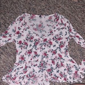 cute floral blouse